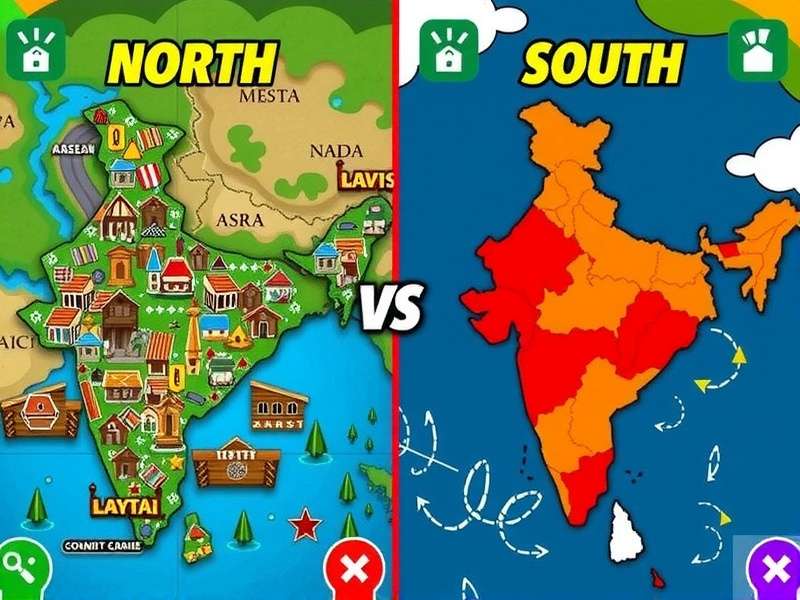 Regional gameplay differences in Cumin Dominator Challenge Comparison of North and South India game versions